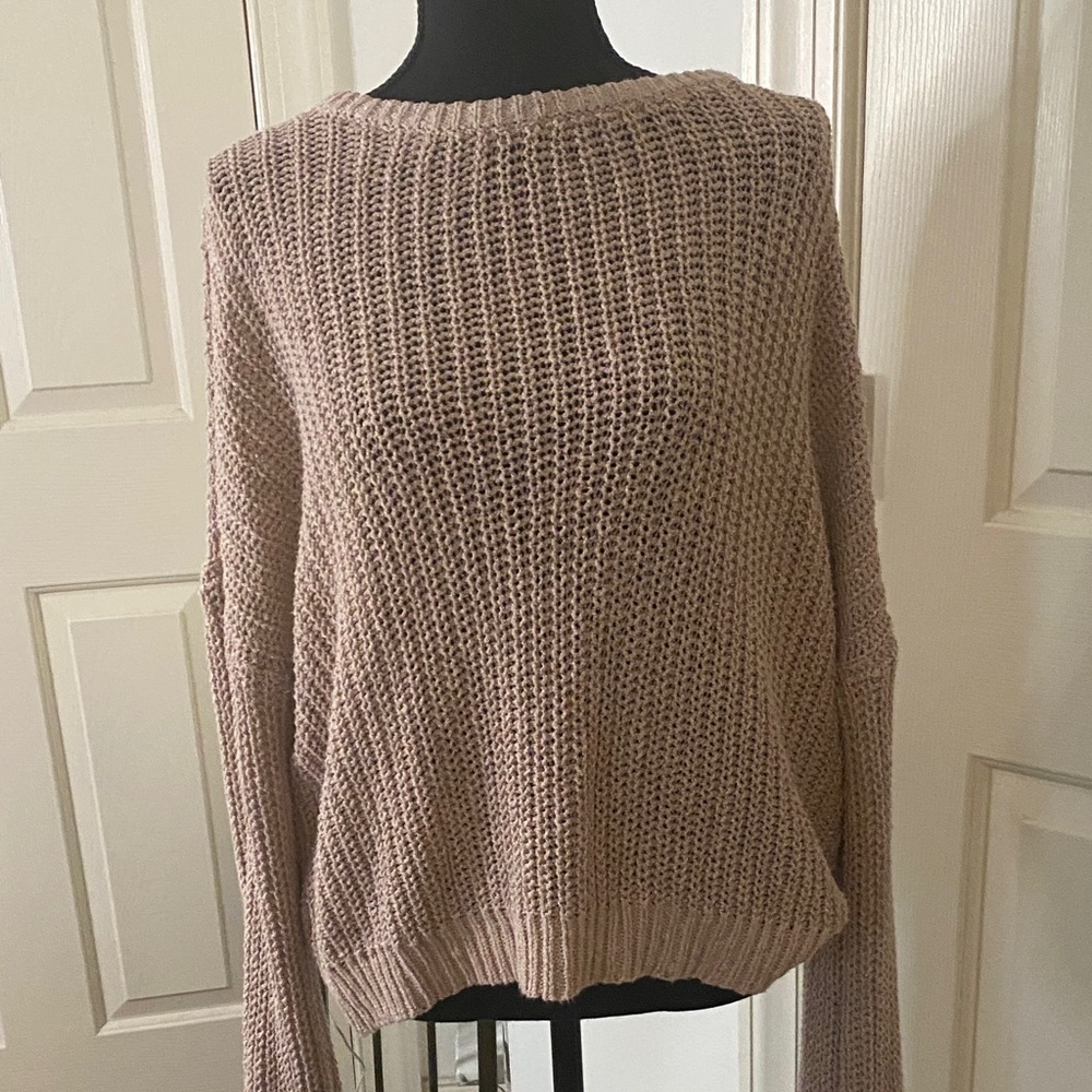 Forever 21 Women's Sweater - Dusty Pink Knit